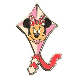 Walt Disney Pin Trading Minnie Mouse Kite DLR Cast Lanyard 2004 Series 3 WDW